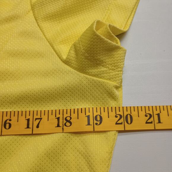 Callaway Women’s Short Sleeve Polo Yellow Golf Shirt Size Large - Picture 7 of 8